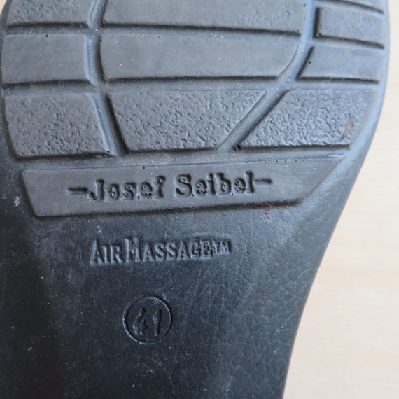 Vintage 90s Josef Seibel Brown Suede Leather Slip… - image 9