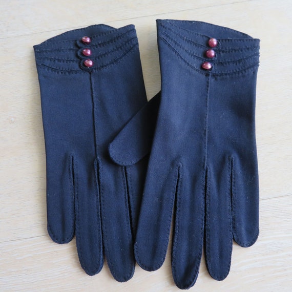 Vintage 60s Handmade Crescendoe Wrist Gloves Wome… - image 1