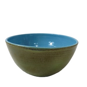 Vintage 1983 J K Dryden Art Pottery Signed Original Serving Bowl Mid Century Modern USA