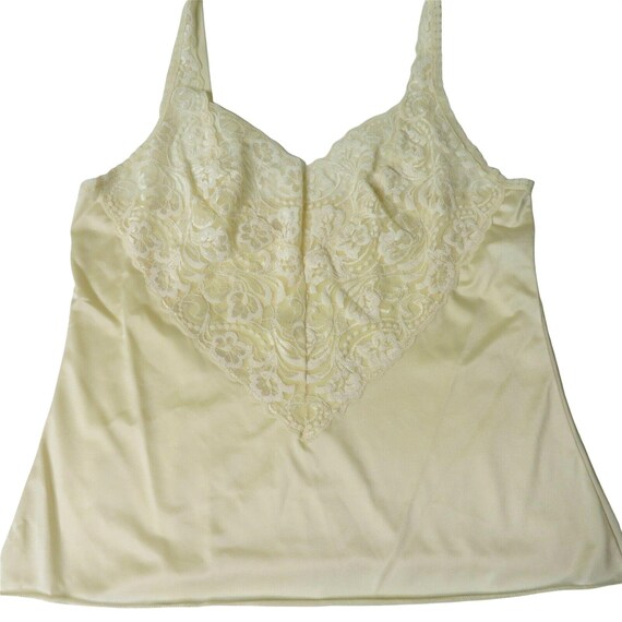 人気ランキング Fair Vanity Vintage Beige Lace XS Top Tank Camisole Lace キャミソール