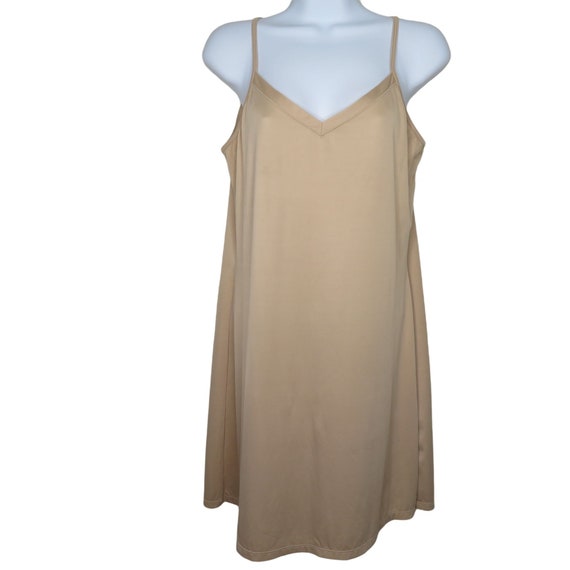 Vintage Vassarette Nude Full Length Slip Dress Slip M Nylon