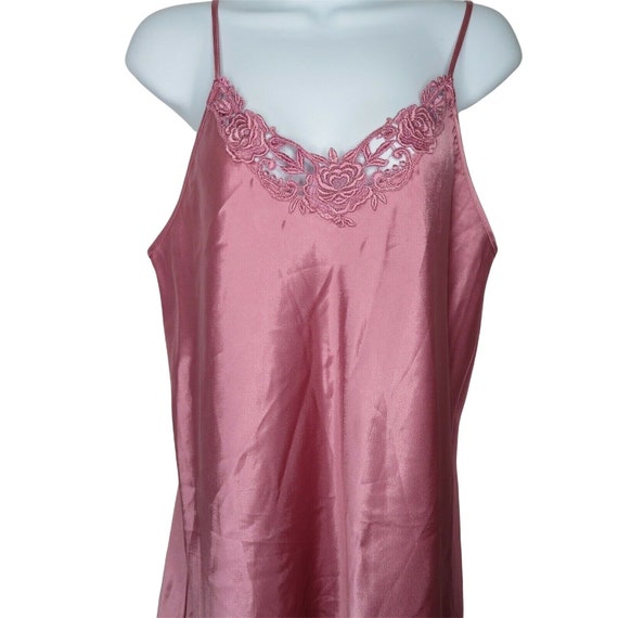 Vintage Intimate Affair Satin Chemise Slip Nightg… - image 3