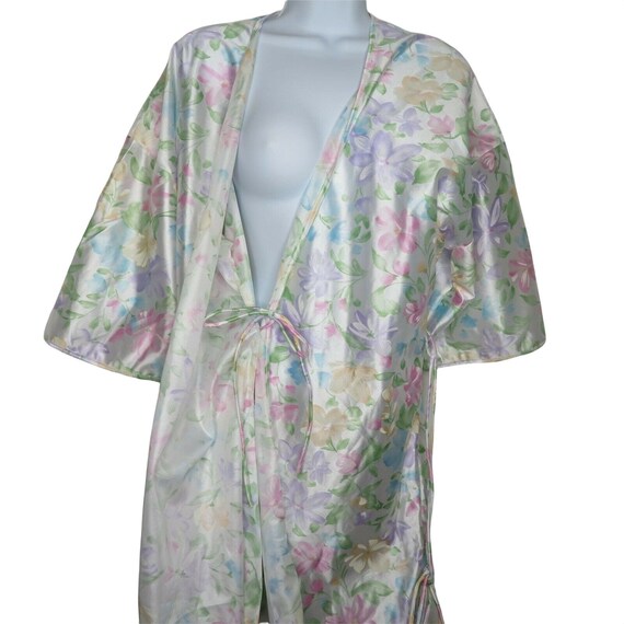 Vintage Peou de Rose Robe S Multicolor Floral Bel… - image 7