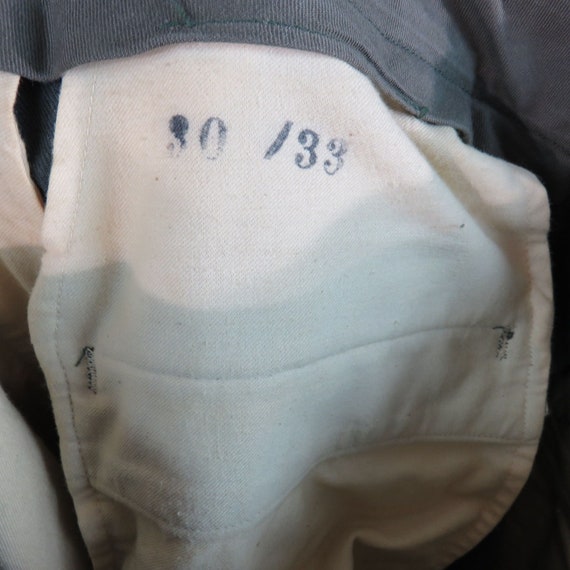 Vintage 70s Military Army Green Dress Pants Uniform M… Gem