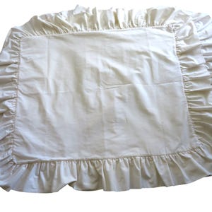 Vintage WestPoint Stevens Rüschenkissenbezüge 2er-Set Standard Biege 21 &quot;x 26&quot;