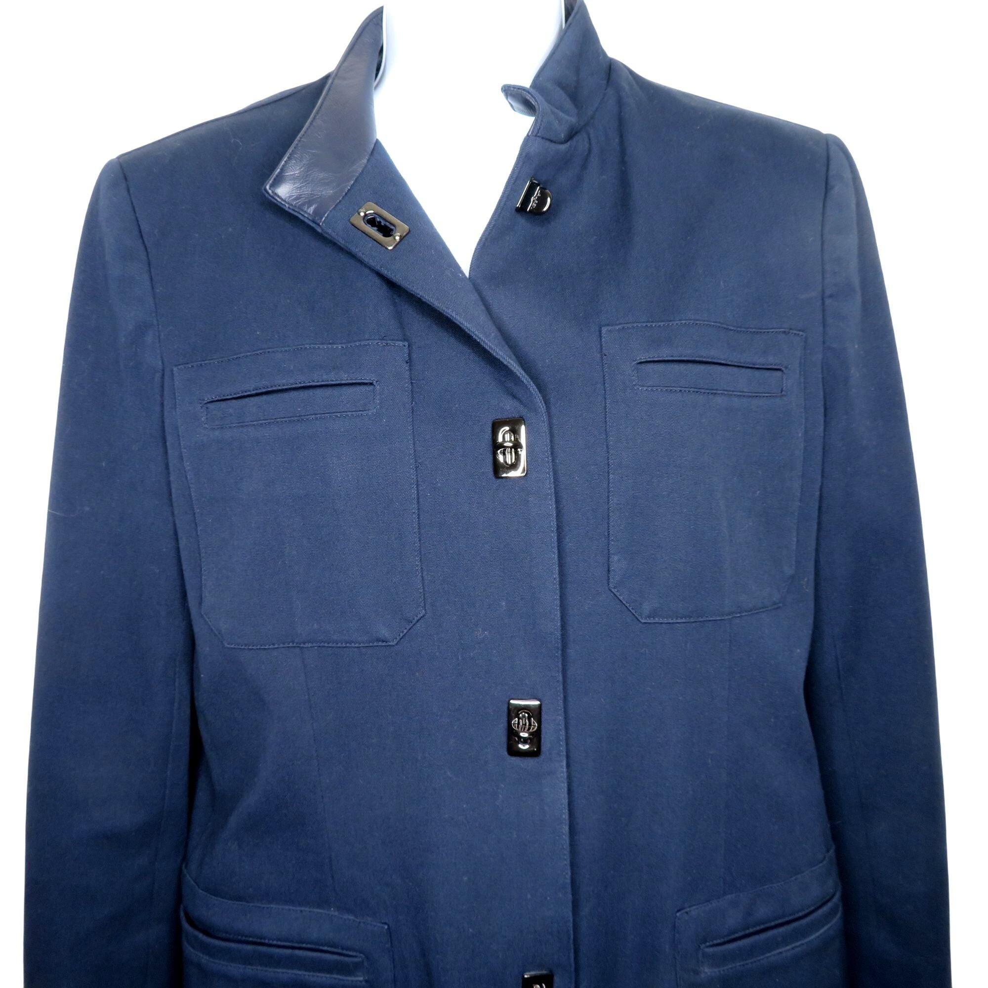 Vintage 90s Ralph Lauren Navy Military-inspired Jacket Women's