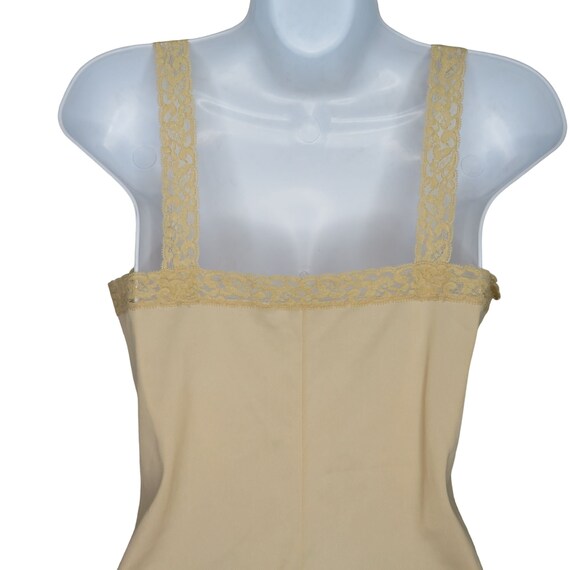 Vintage OLGA Nude Camisole Tank Top S Nylon Lace … - image 8