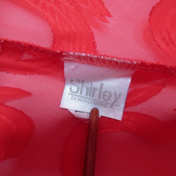 Vintage 70s Shirley of Hollywood Sheer Sweeping S… - image 9
