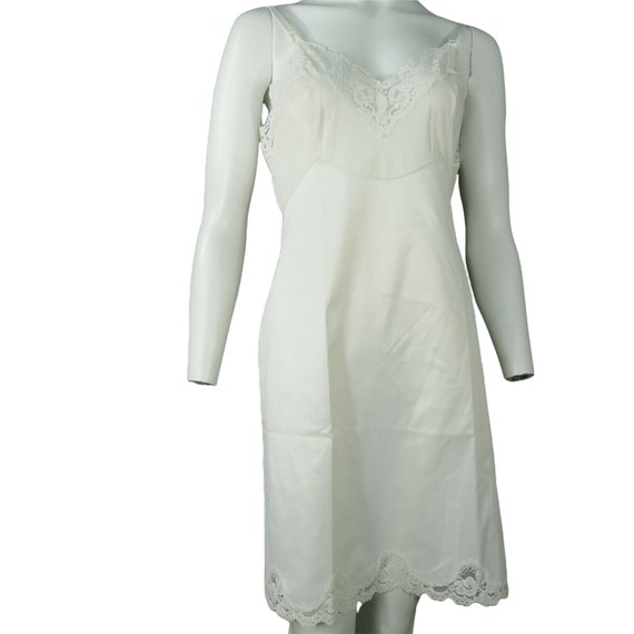 Vintage 60s Penney's Full Dress Slip Dress S Beig… - image 7