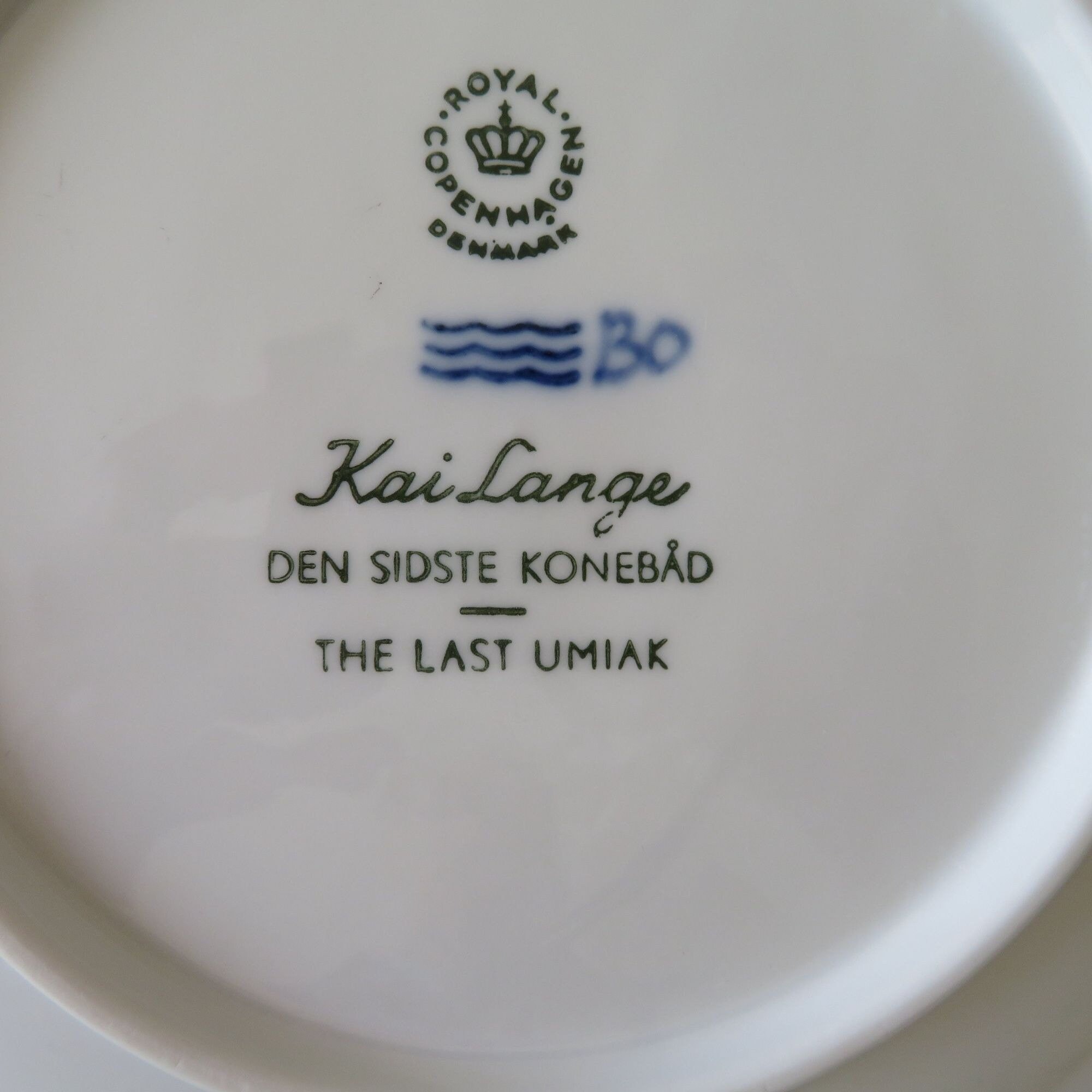 Vintage 1968 Royal Copenhagen Christmas Plate: 