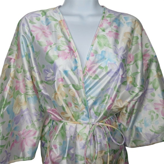 Vintage Peou de Rose Robe S Multicolor Floral Bel… - image 3