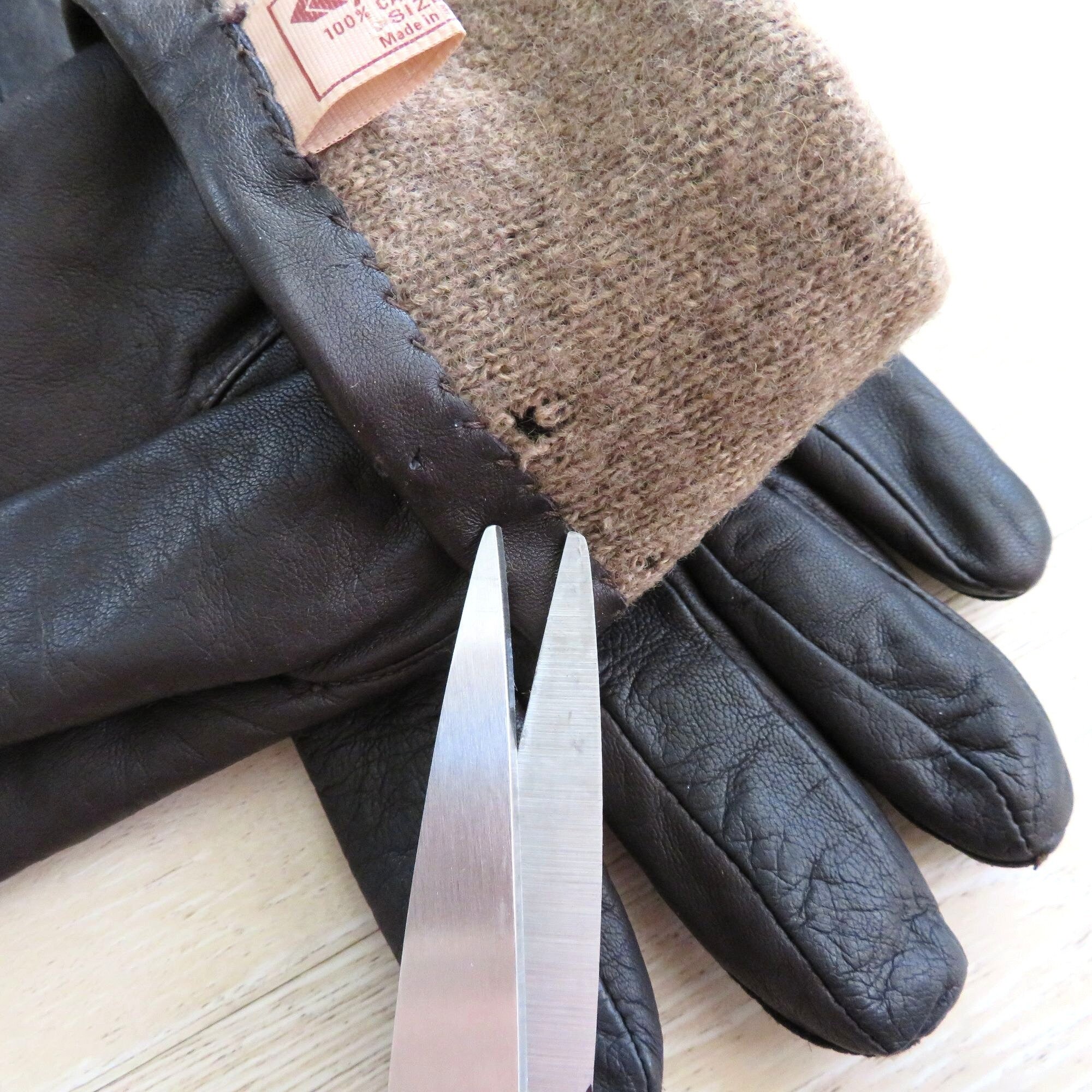 Namu Shop - Auralee Baby Cashmere Knit Long Gloves - Purple