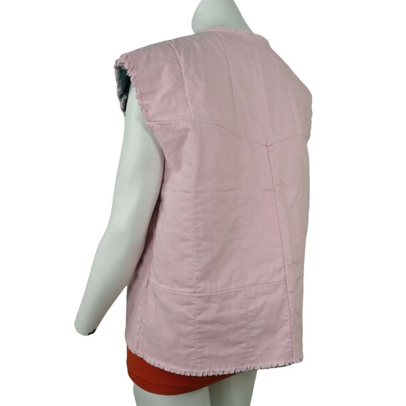 60s 70s ベスト ハンドメイド 花柄 リバーシブル ヒッピー