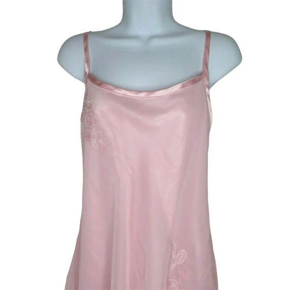 Vintage Morgan Taylor Intimates Slip Nightgown L Pink… - Gem