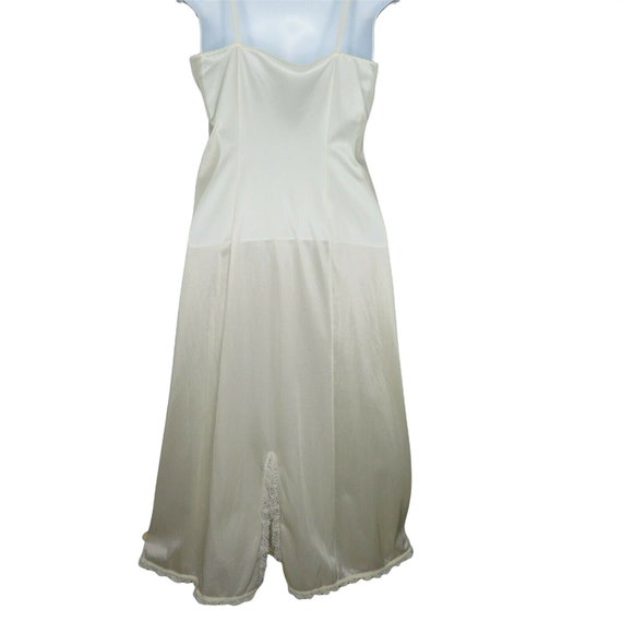 Beige Lace Trim Full Dress Slip by J.C. Penny