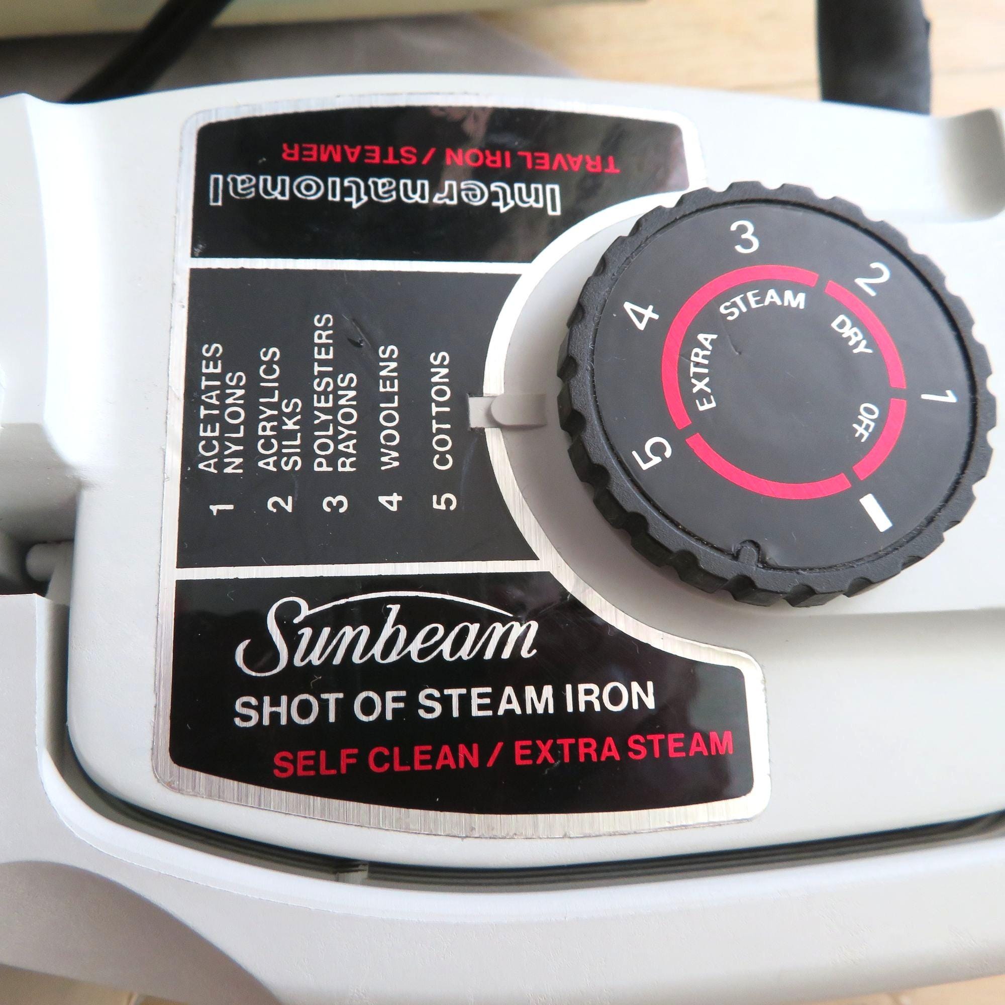 Vintage 1984 Sunbeam Travel Iron Garment Steamer: Dual Voltage - Etsy