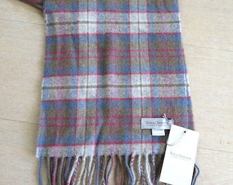 Vintage Collections Cou Foulard Violet Sarcelle Floral Fabriqué en Italie - France