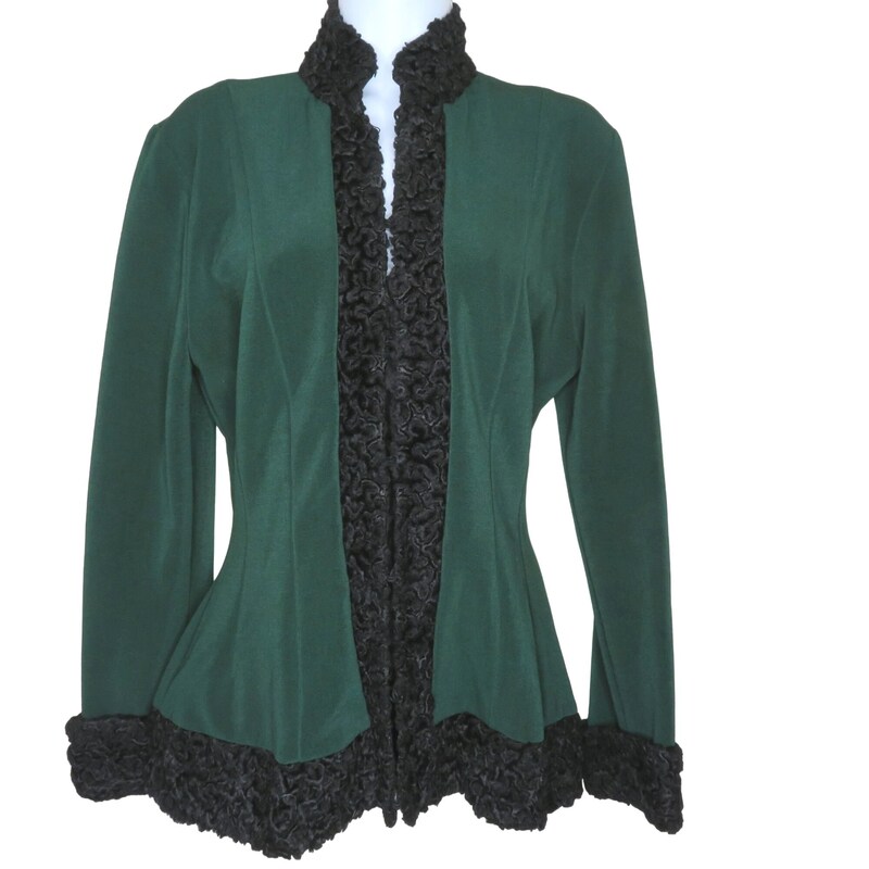 Kelly Green Velvet Sequin Jacket