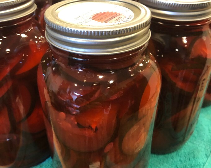 Cinnamon Pickles Quart Jar Etsy