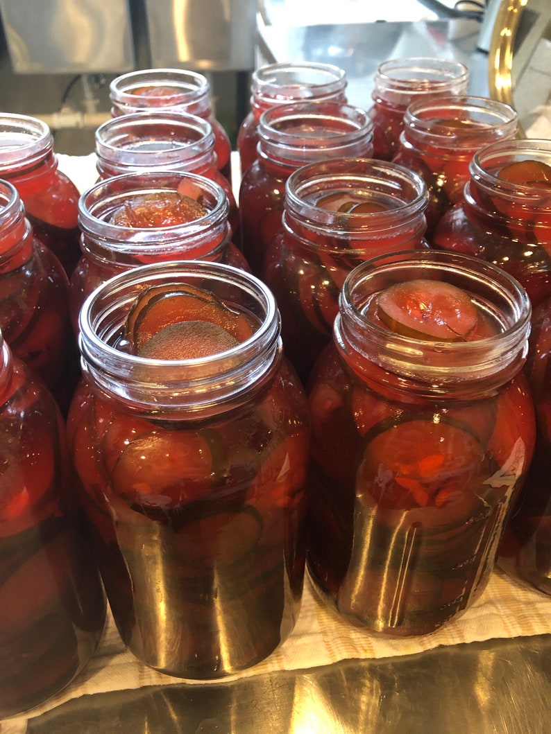 Cinnamon Pickles Quart Jar Etsy