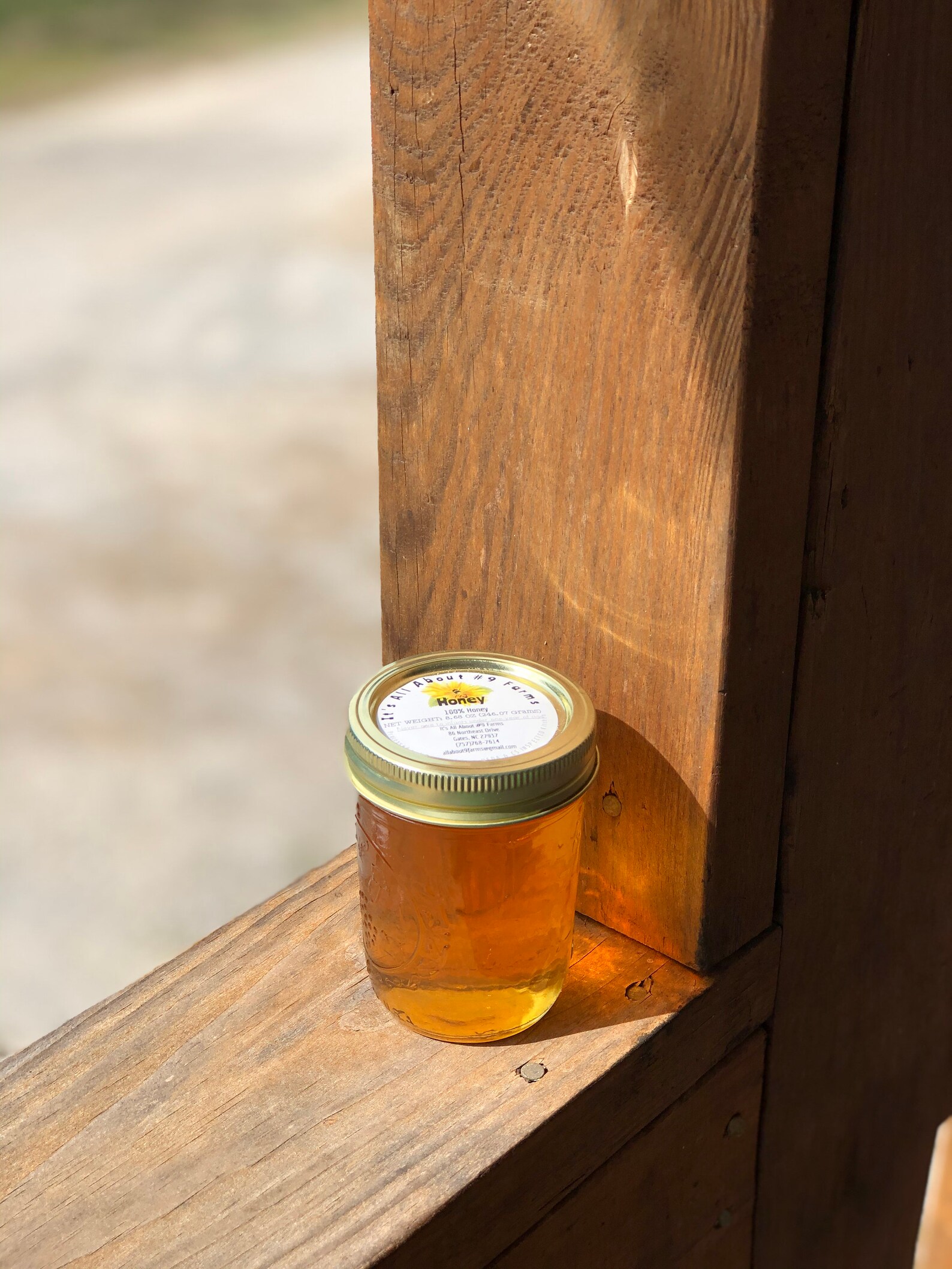 Honey in Half Pint Jar 12 ounces Etsy