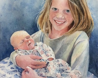 custom watercolour painting, original watercolour,