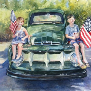 Custom portrait Made to Order, example only, custom painting, watercolour portrait, anniversary, gift,