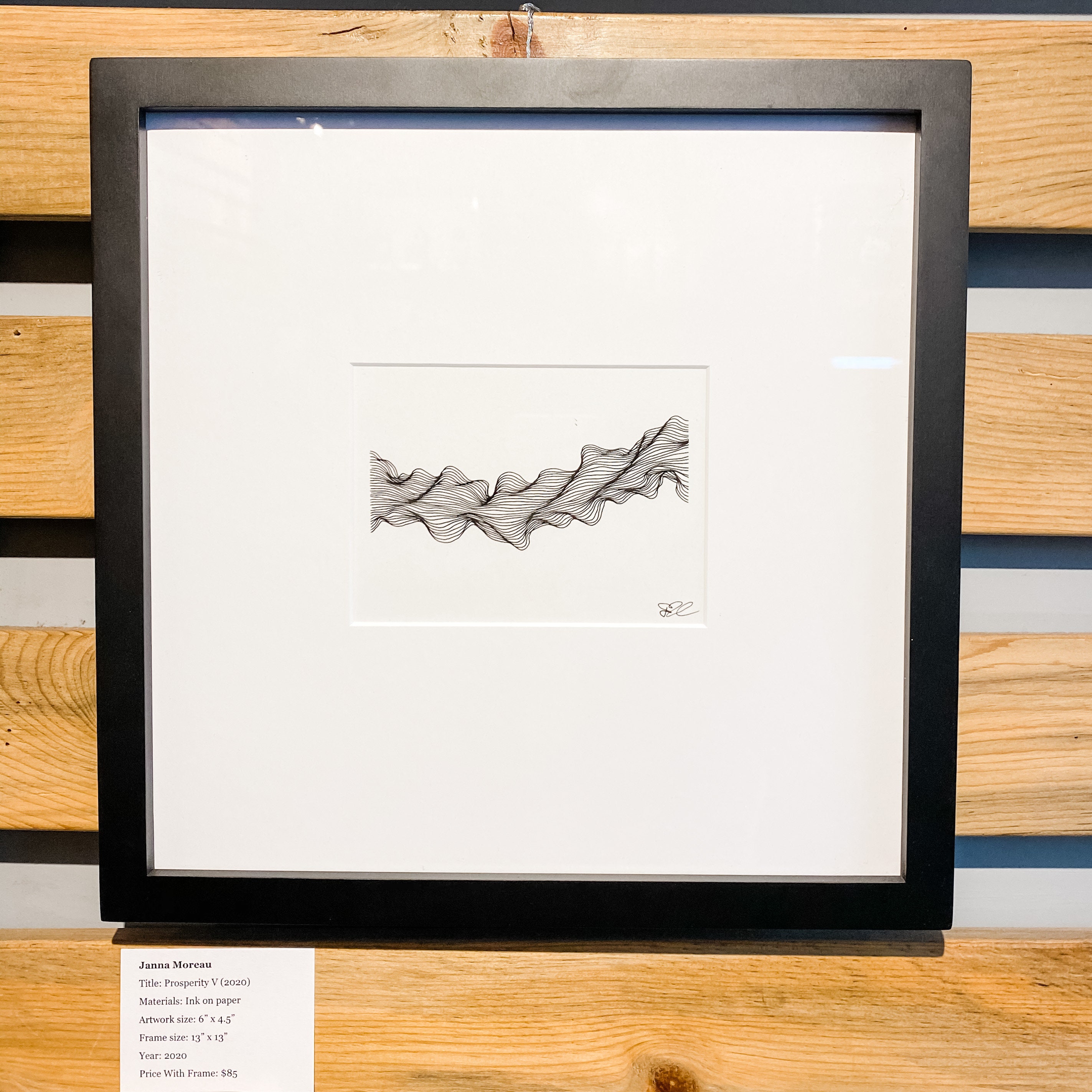 Original Line Drawing / Abstract Line Drawing / Black and White Modern ...