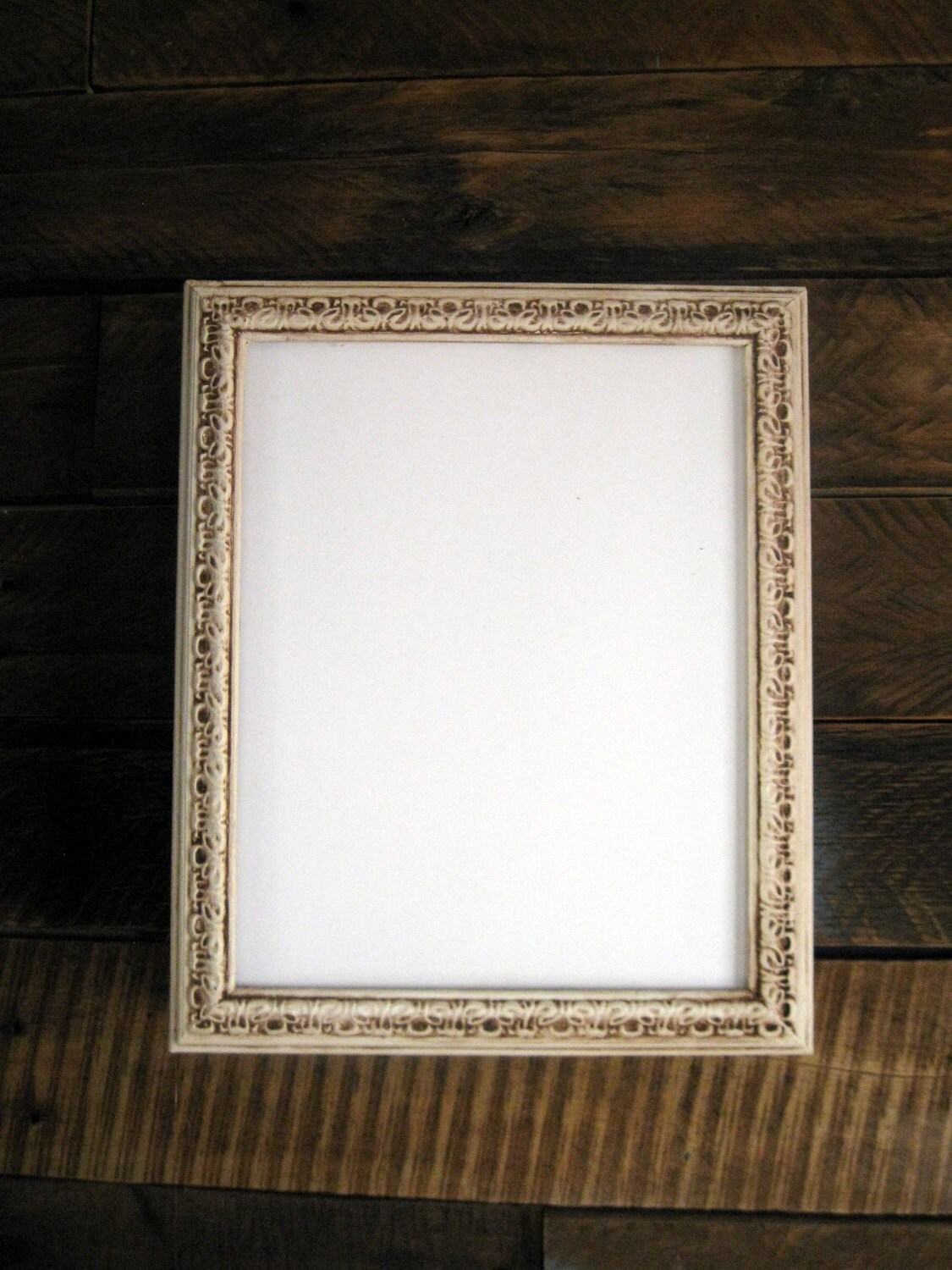 Shabby Frame. 8x10 White Frame. 8 x 10 picture Frame. Hand Etsy