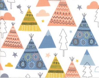 Wild and Free - TeePee Trees in Cloud by Abi Hall for Moda - 35312 11