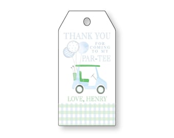 Golf Thank You Tags, Par-Tee Favor Tags (Digital Download)