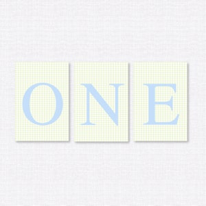 First Birthday High Chair Banner, Boy High Chair Banner, ONE High Chair banner