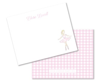 Ballerina Girls Stationery Set, Notecards set, Girl Stationery