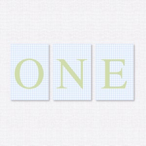 First Birthday High Chair Banner, Boy High Chair Banner, ONE High Chair banner