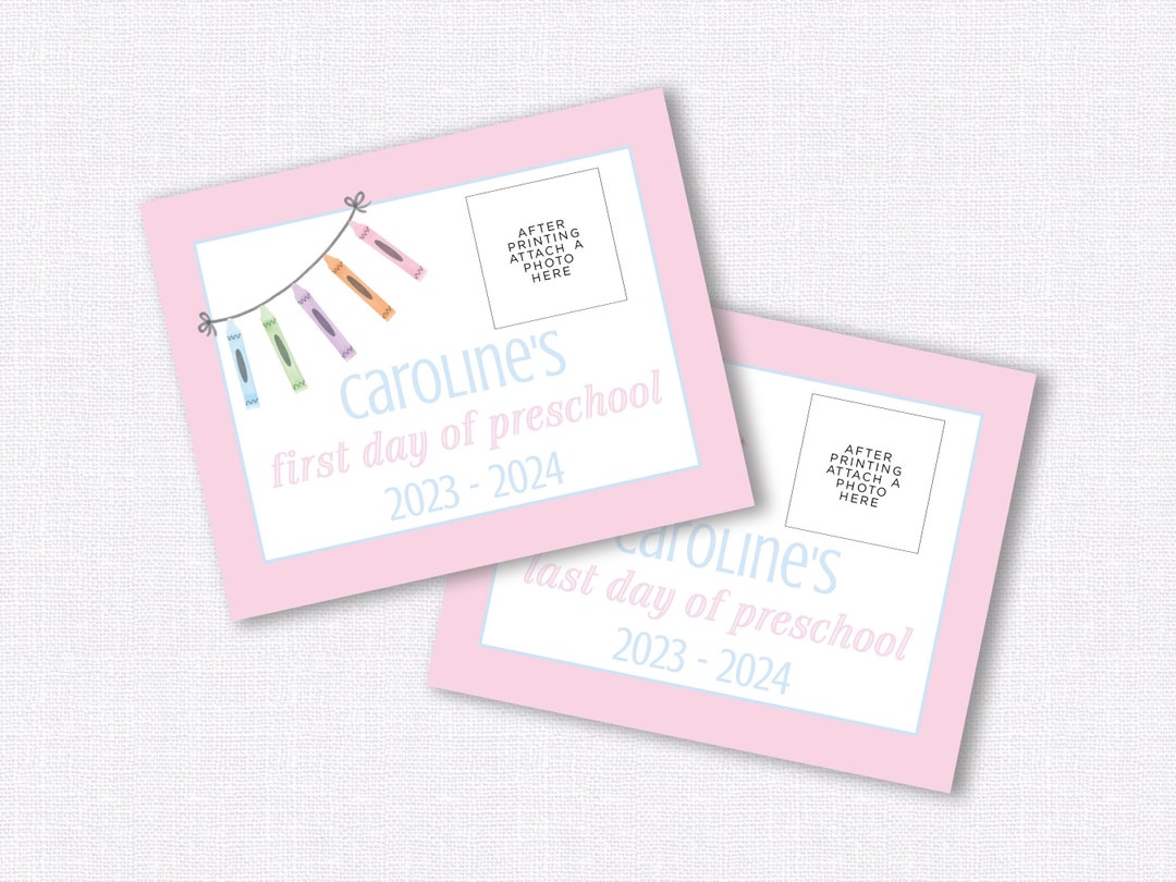 Printable First Day of School Sign Printable School Sign Last Day of Printable First Day of School Sign Printable School Sign Last Day of