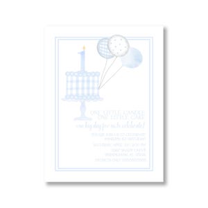 Boy First Birthday Invitation, Printable Digital Download, Blue Birthday Invite, Editable Party Invite, Baby Celebration, Instant Download