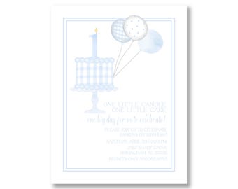 Junge erste Geburtstagseinladung, bedruckbarer digitaler Download, blauer Geburtstag einladen, bearbeitbare Party einladen, Babyfeier, sofortiger Download