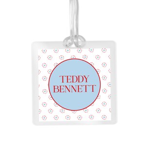 Personalized Stars Luggage Tag | Double-Sided Travel Name ID Bag Tag