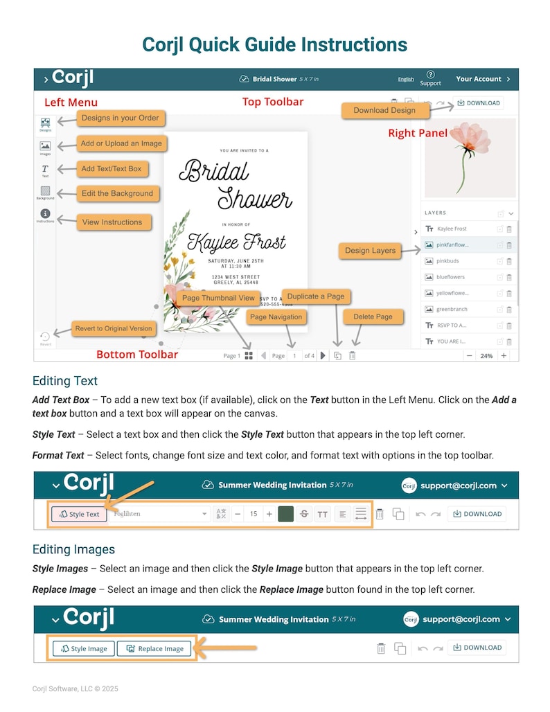a screen shot of a web page with the title page highlighted