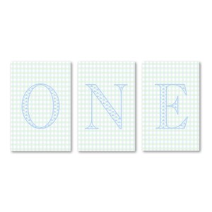 First Birthday High Chair Banner, Boy High Chair Banner, ONE High Chair banner