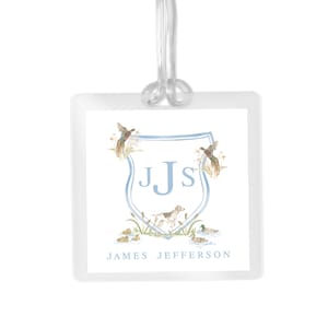 Bag Tag, Kids Bag Tag, Luggage Tag, Personalized Monogram Identifier, Durable Laminated Label, Perfect For Diaper Bags And Travel