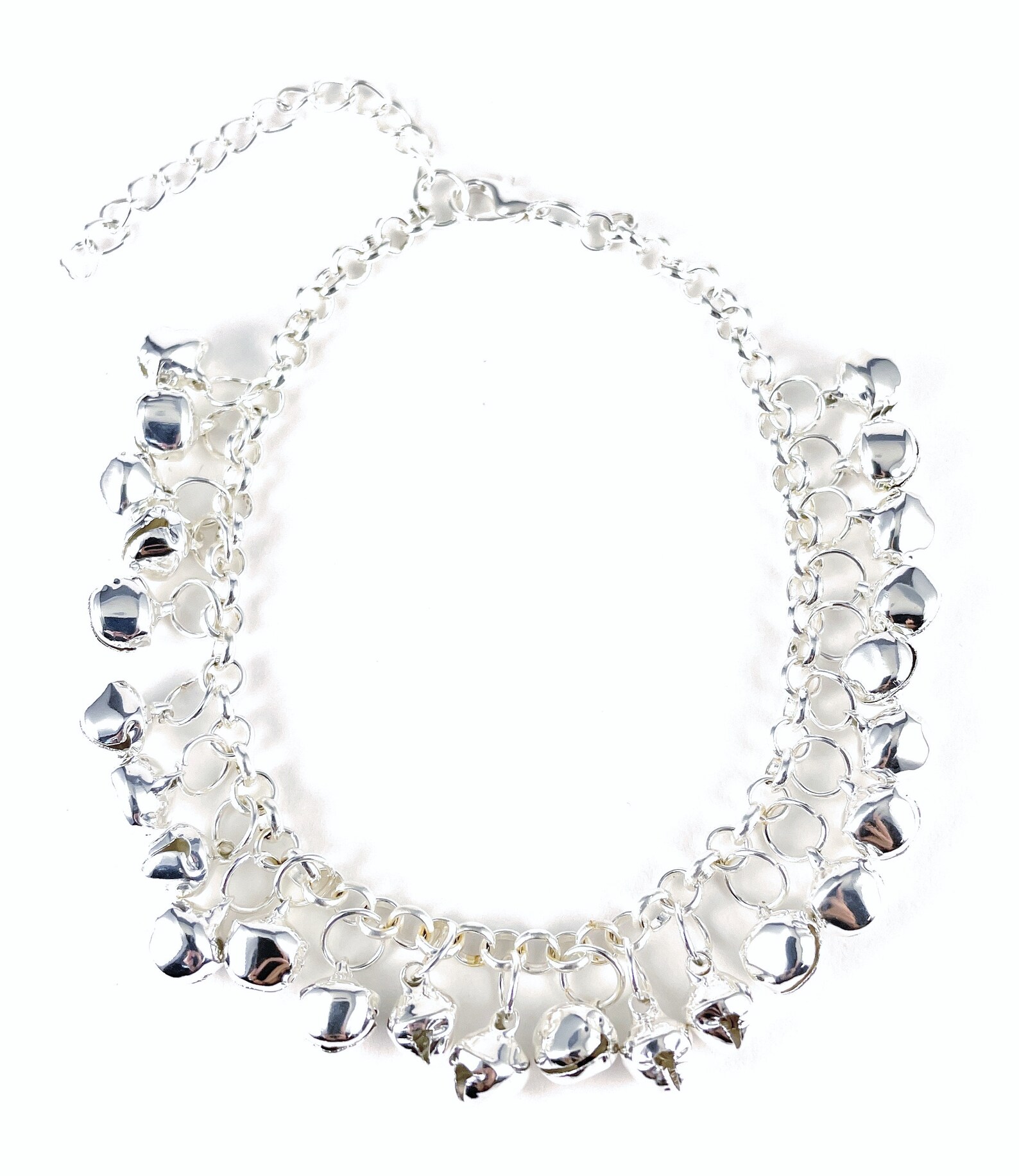 Silver Jingly Bells Anklet Ankle Bracelet Jingle Bell Etsy