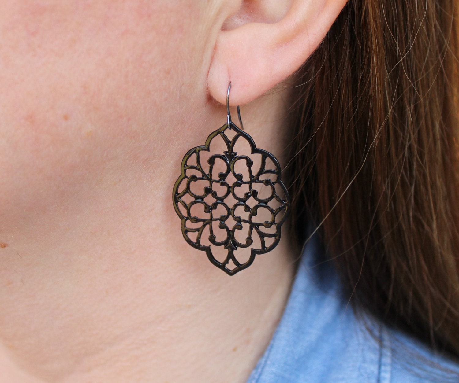 Earrings Black Flip/Flat - Fink main image 1