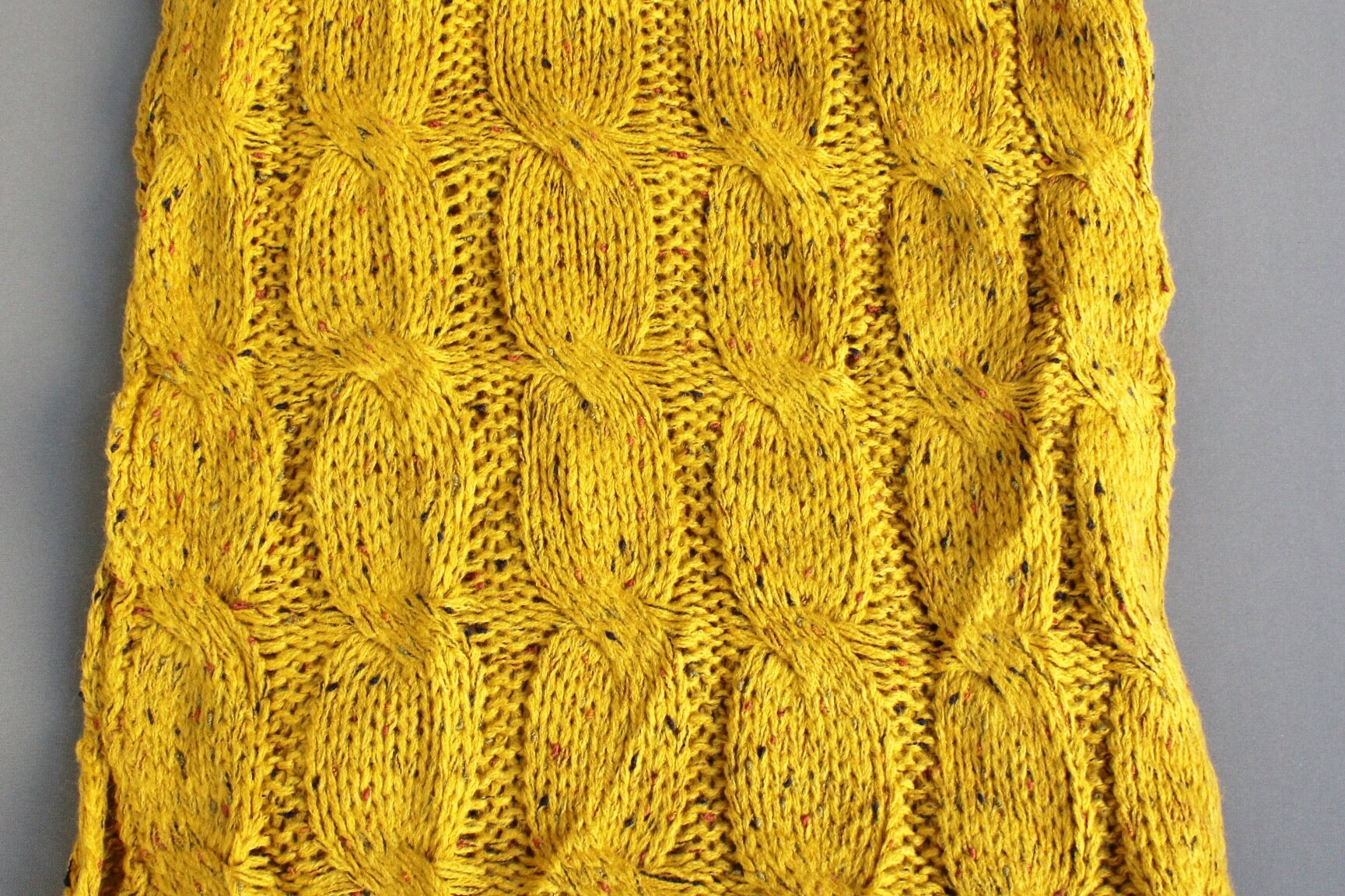 Mustard Cable Knit Infinity Scarf Soft Chunky Knit Circle - Etsy