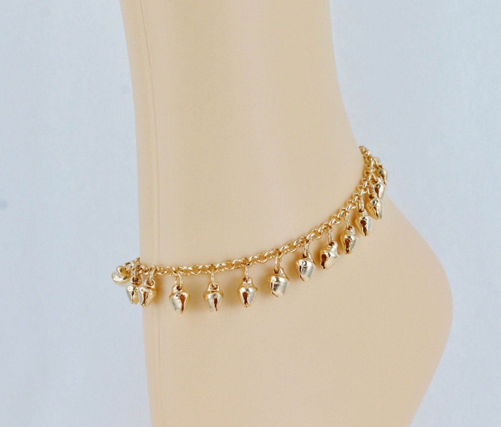 Jingly bells anklet ankle bracelet jingle bell adjustable Etsy