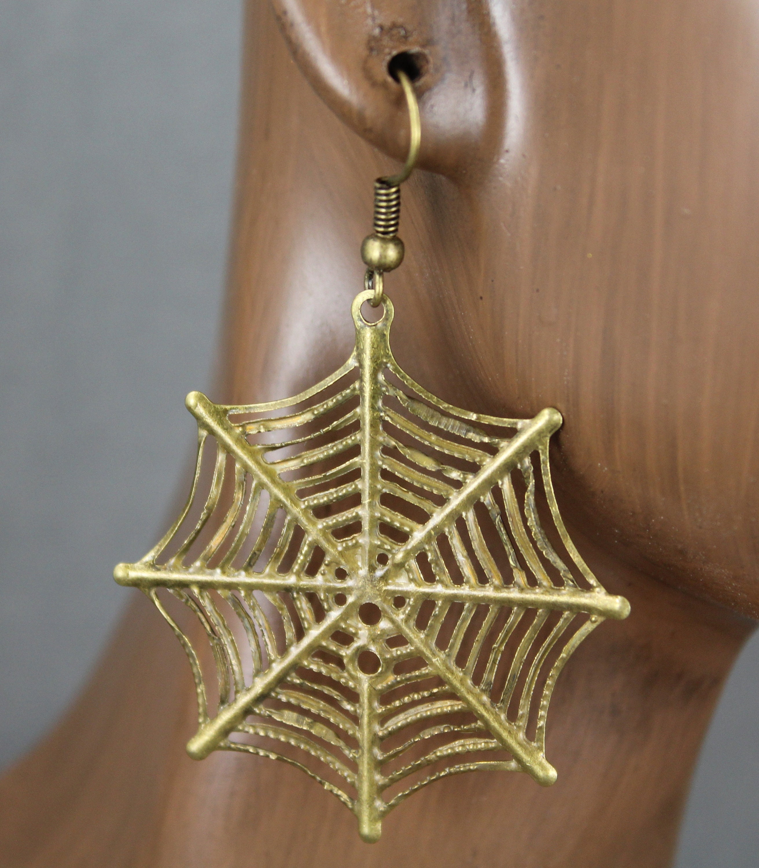 Spider  Dangle Earrings Halloween Holiday Lightweight Etsy