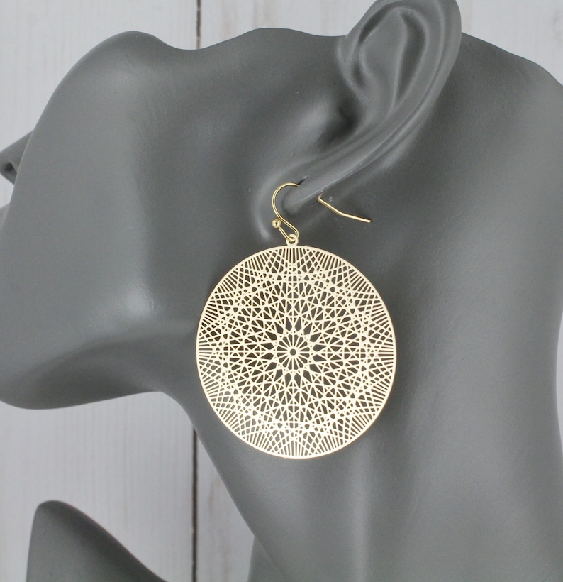 round disk earrings