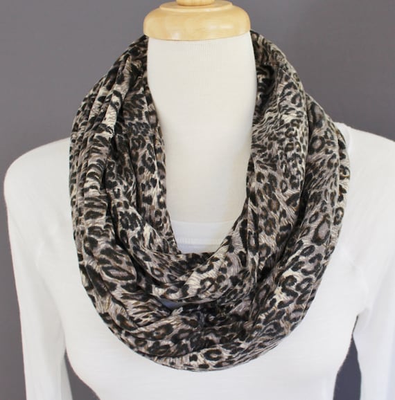 Infinity Scarf - Grey Cheetah Infinity Scarf - Grey Cheetah