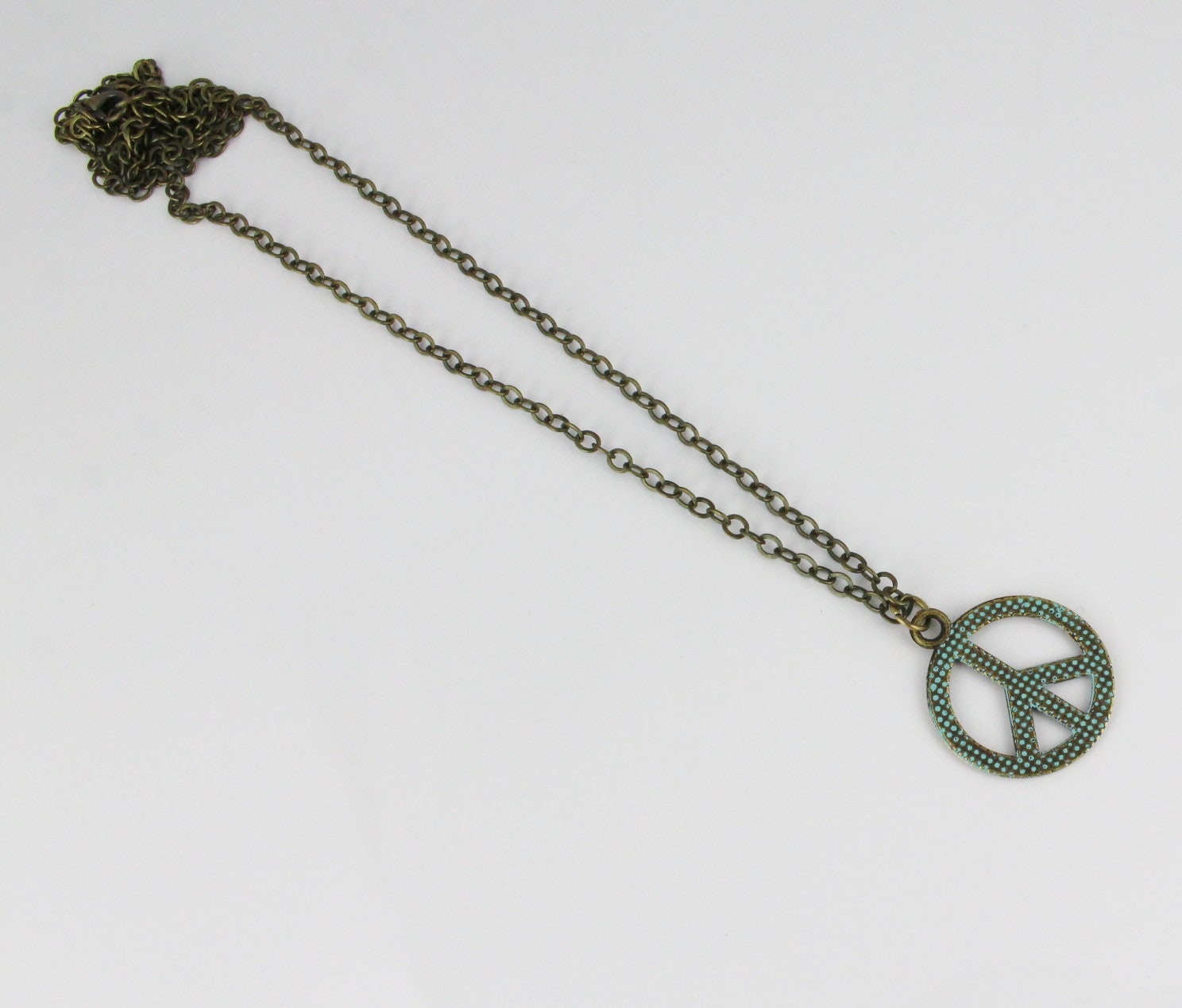Chain Peace Sign Peace Sign Necklace 25