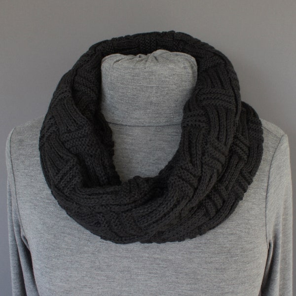 Black Infinity Scarf - Etsy